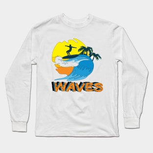 Waves Long Sleeve T-Shirt